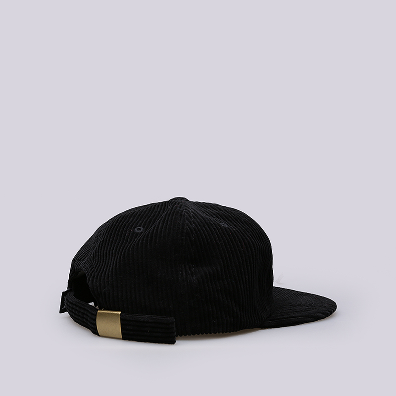  черная кепка Stussy Cord Strapback Cap 131772-black - цена, описание, фото 3